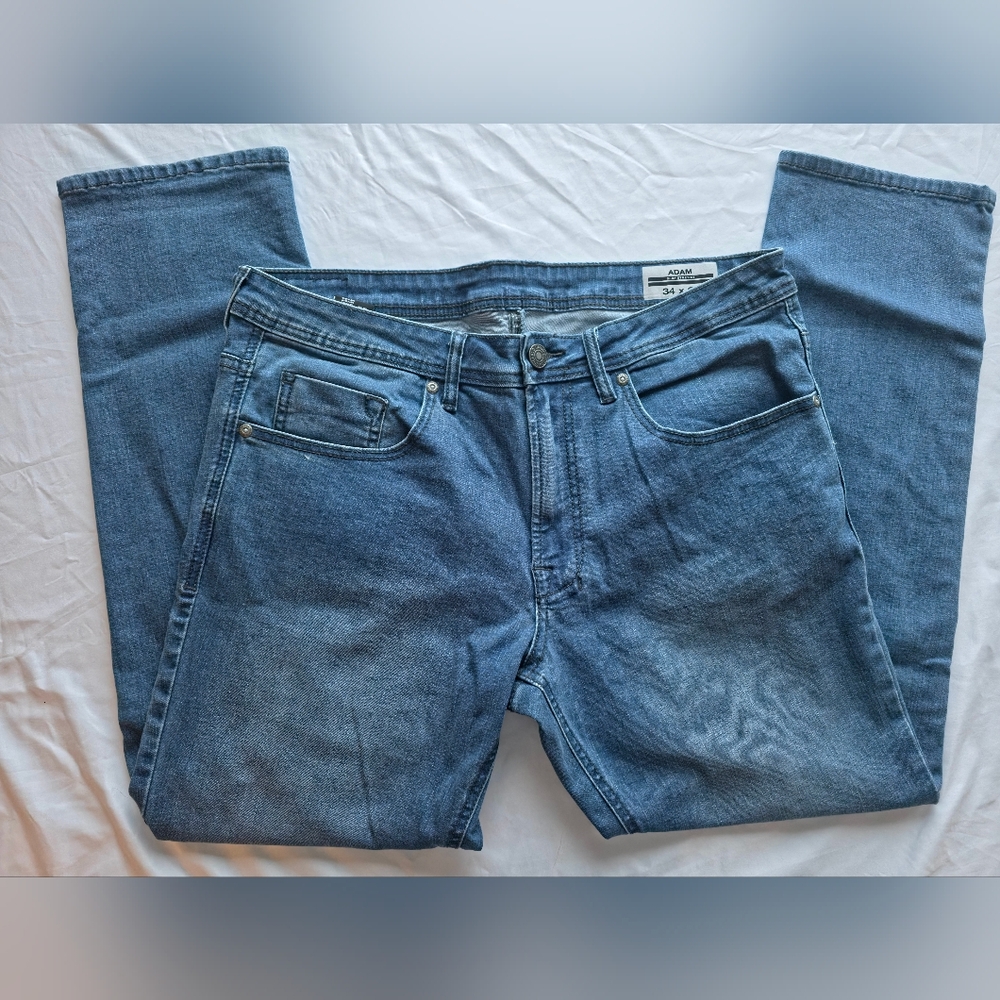 Buffalo David Bitton Slim Fit Jeans 34x29 Stretch Denim Medium Wash Men’s Casual